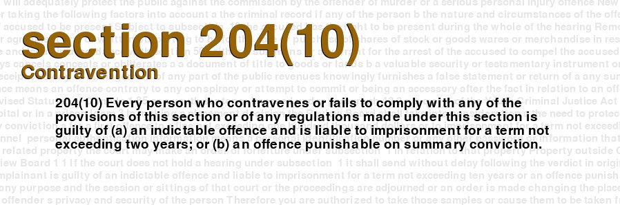 Contravention