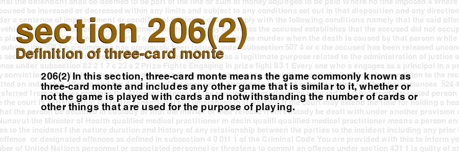 Definition of three-card monte