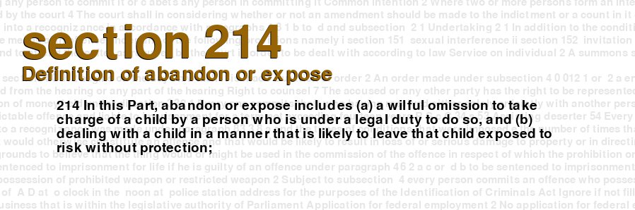 Definition of abandon or expose