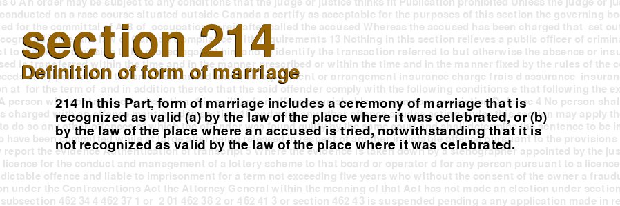 Definition of form of marriage