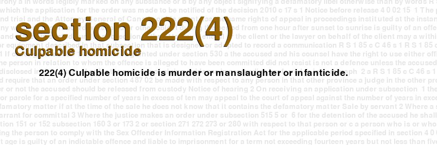 Culpable homicide