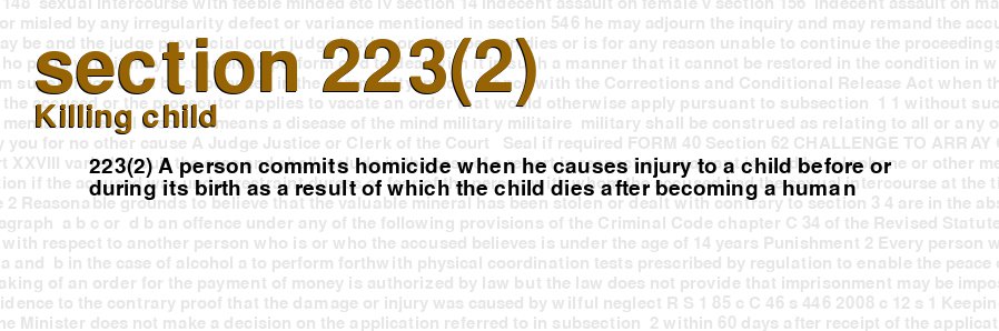 Killing child