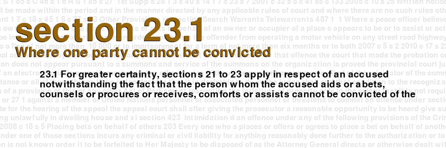 Where one party cannot be convicted