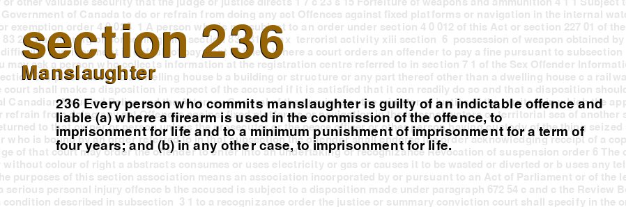 Manslaughter