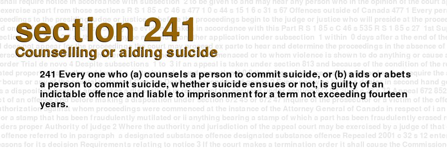 Counselling or aiding suicide