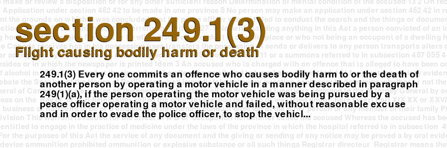 Flight causing bodily harm or death