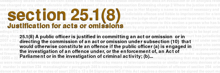 Justification for acts or omissions
