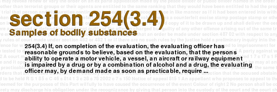 Samples of bodily substances