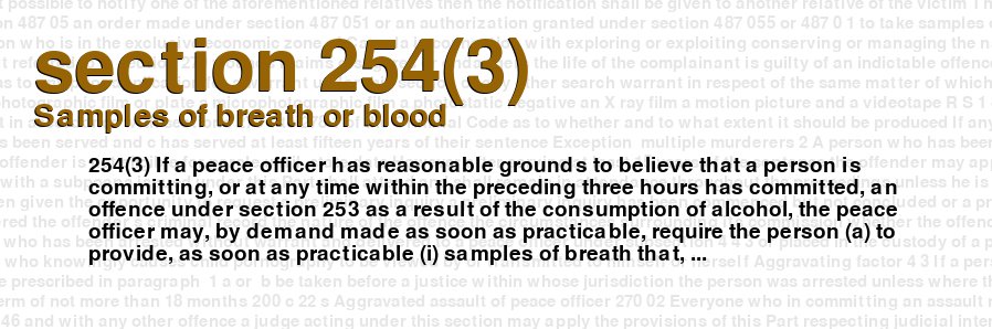 Samples of breath or blood