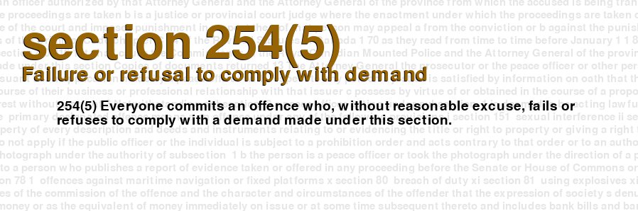 Failure or refusal to comply with demand