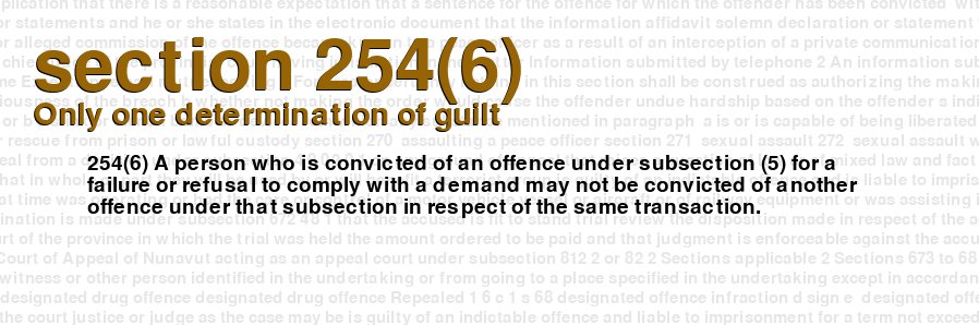 Only one determination of guilt