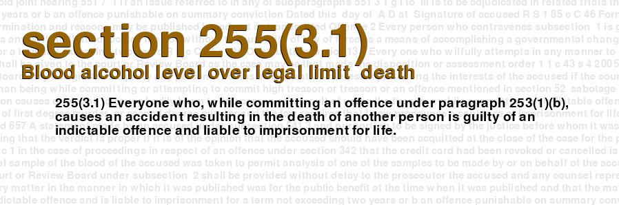 Blood alcohol level over legal limit  death