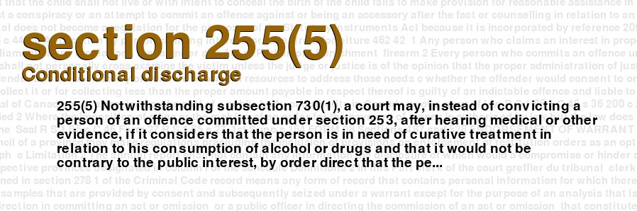 Conditional discharge