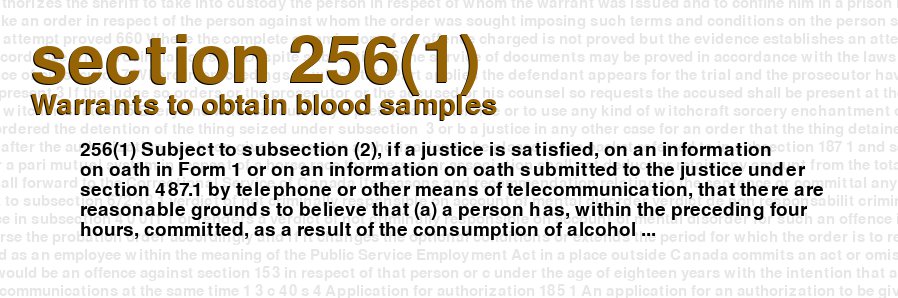 Warrants to obtain blood samples