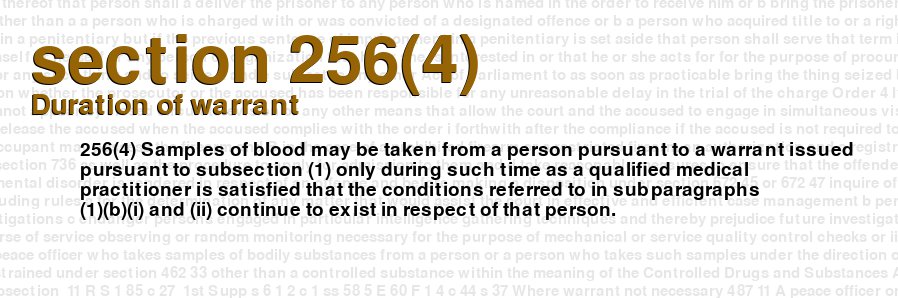 Duration of warrant