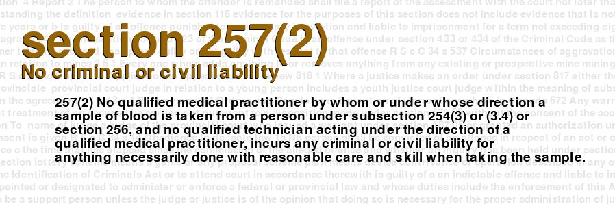 No criminal or civil liability