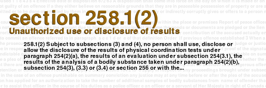 Unauthorized use or disclosure of results