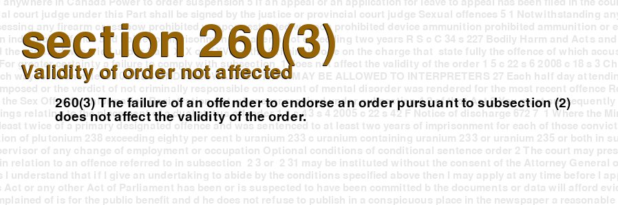 Validity of order not affected