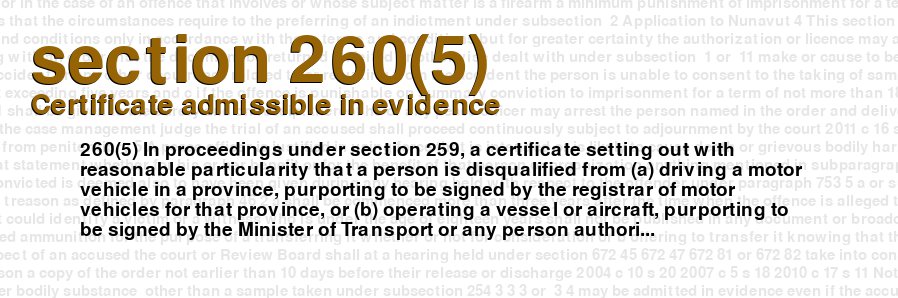 Certificate admissible in evidence