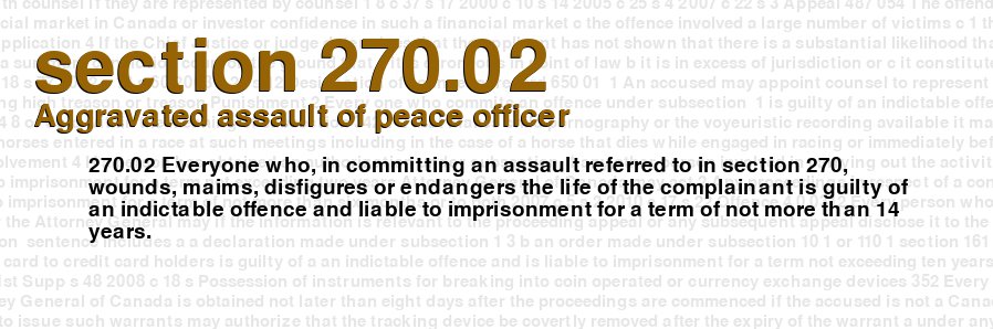 Aggravated assault of peace officer