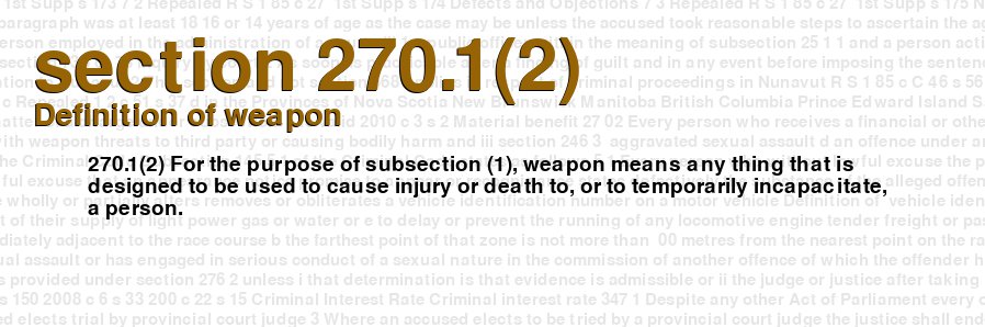 Definition of weapon