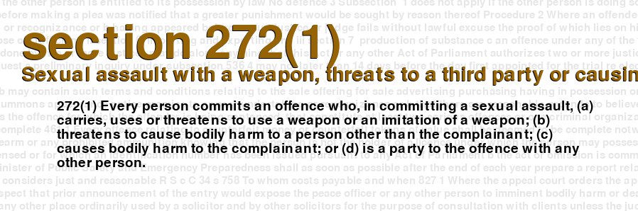 Sexual assault with a weapon, threats to a third party or causing bodily harm