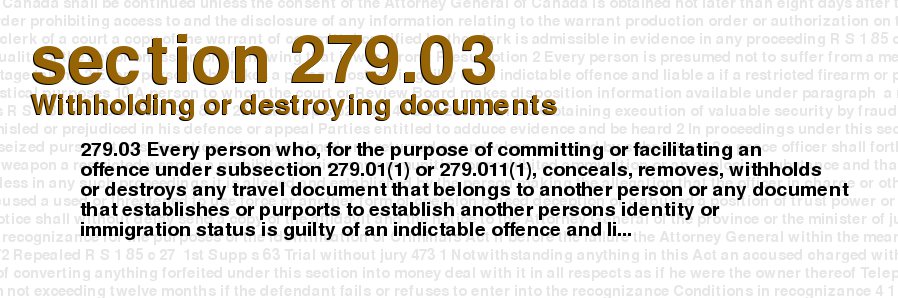 Withholding or destroying documents