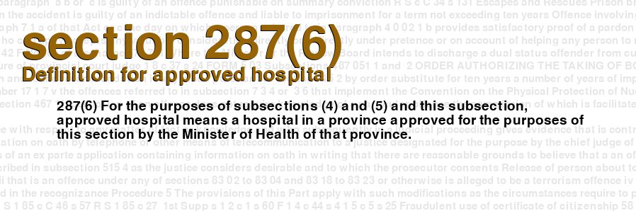 Definition for approved hospital