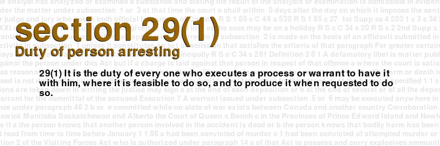 Duty of person arresting