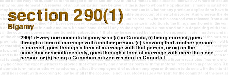 Bigamy