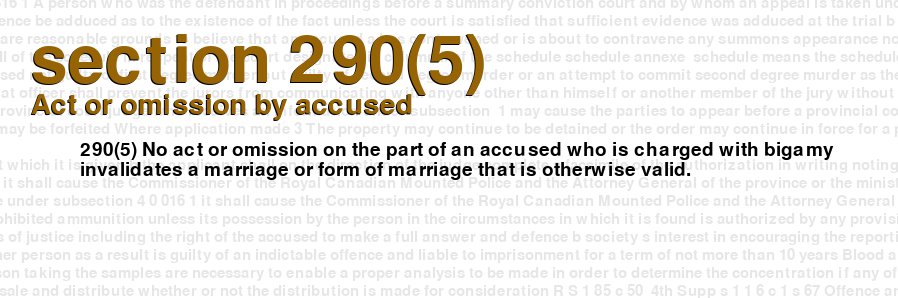 Act or omission by accused