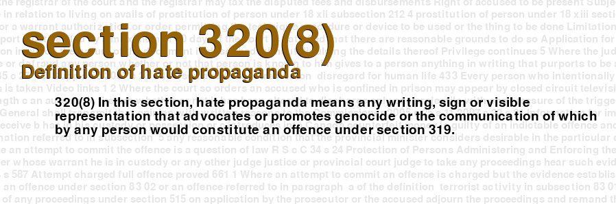 Definition of hate propaganda