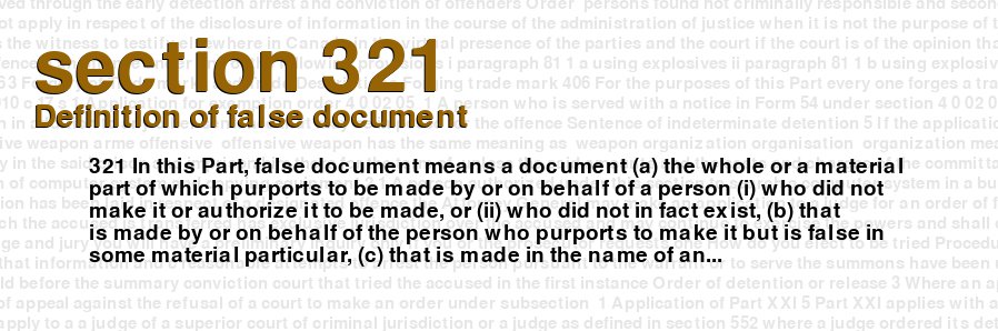 Definition of false document