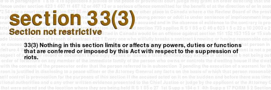 Section not restrictive
