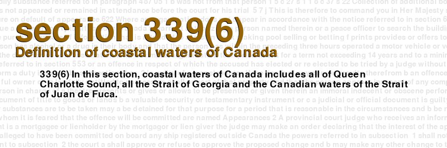 Definition of coastal waters of Canada