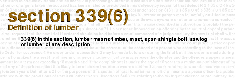 Definition of lumber