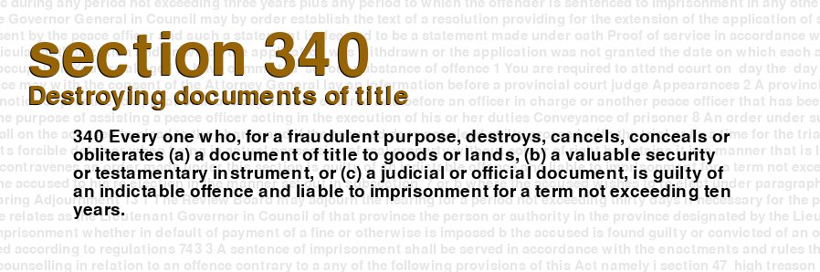 Destroying documents of title