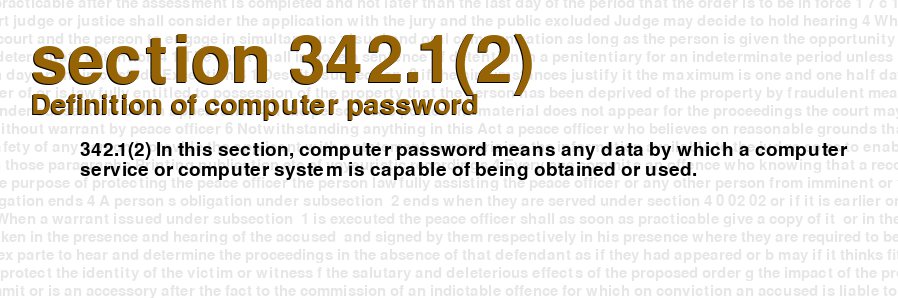 Definition of computer password