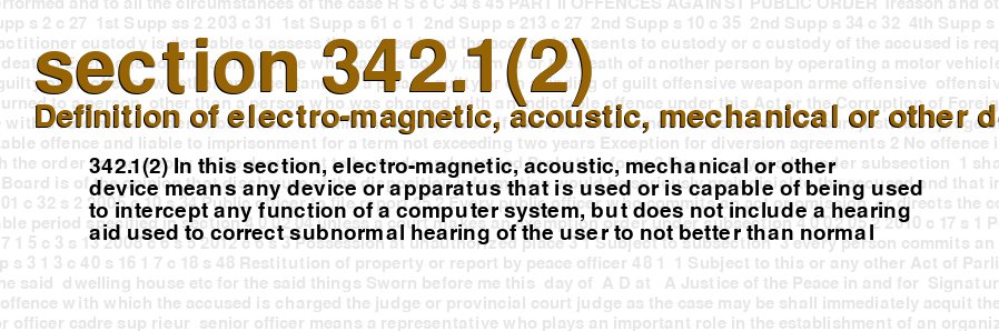 Definition of electro-magnetic, acoustic, mechanical or other device
