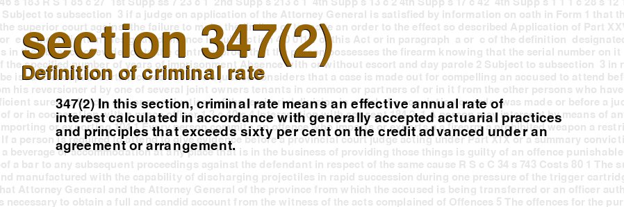 Definition of criminal rate