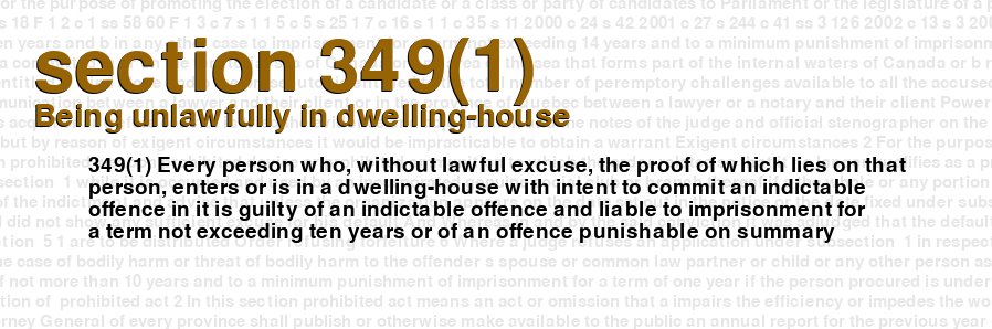 Being unlawfully in dwelling-house