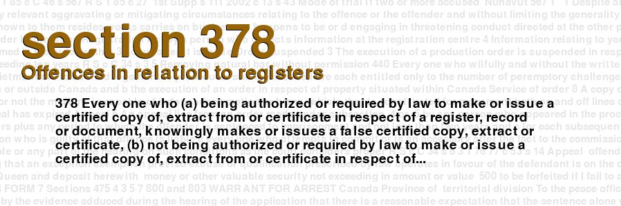 Offences in relation to registers