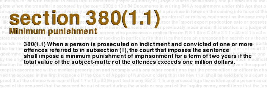 Minimum punishment