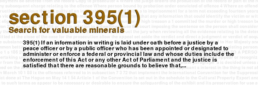 Search for valuable minerals