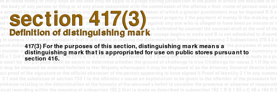 Definition of distinguishing mark