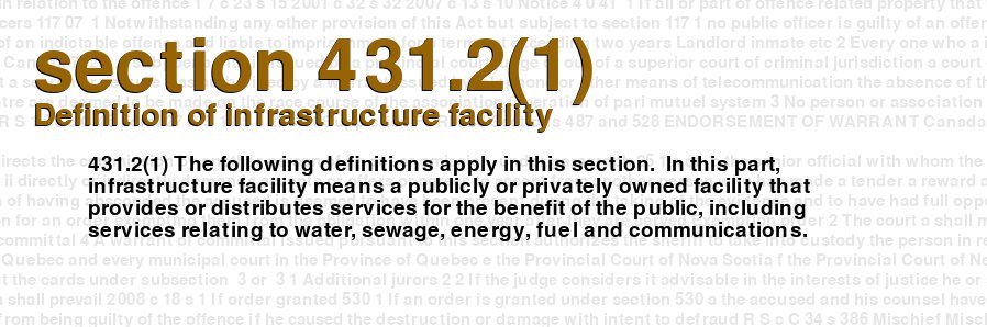 Definition of infrastructure facility