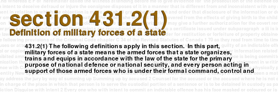 Definition of military forces of a state