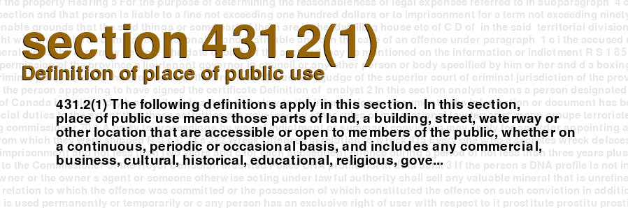 Definition of place of public use