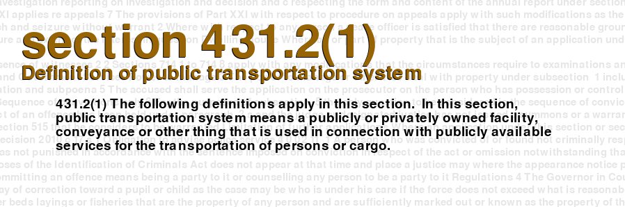 Definition of public transportation system