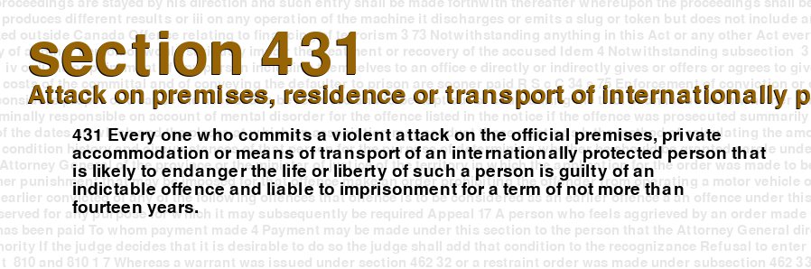Attack on premises, residence or transport of internationally protected person
